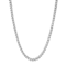 Robert Alton Men's Franco Link Chain Necklace 3mm In Stainless Steel 24 Inch