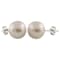 Cultured Freshwater Pearl Stud Earrings In Sterling Silver