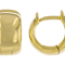 Chunky Huggie Hoop Earrings In 18K Gold Over Sterling Silver