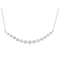 Lab-Grown Diamond Bar Necklace In 10K White Gold 1.00ctw