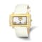 Ladies Charles Hubert Stainless White Leather 40x23mm Watch