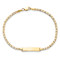 10k Yellow Gold Flat Mariner Link ID Bracelet