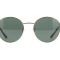Gucci Forest Green and Gold Tone Frame/ Green Lens Sunglasses