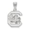 Rhodium Over Sterling Silver LogoArt University of South Carolina Medium Pendant