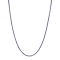 7.00ctw Sapphire 14k White Gold Tennis Necklace, 17 Inches