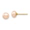 14K Yellow Gold Children's 5-6mm Pink Button Freshwater Cultured Pearl
Stud Earrings