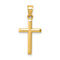 14k Yellow Gold Polished Cross Pendant