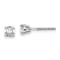 Rhodium Over 14K Gold Certified Lab Grown Diamond 1/2ct. VS/SI GH+,
Screw Back Earrings