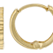 Classic Diamond-Cut Huggie Hoop Earrings In 10K Gold