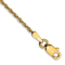 14k Yellow Gold 1.5mm Diamond-Cut Rope Link Bracelet