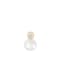 White Cultured Freshwater Pearl and Diamond 14K Yellow Gold Pendant 7-7.5mm