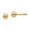 14k Yellow Gold Polished 4mm Ball Stud Earrings