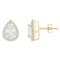 7x5mm Pear Shape Created Opal And Created White Sapphire 10k Yellow Gold
Halo Stud Earrings