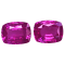 Pink Sapphire 12.5x9.7mm Cushion Matched Pair 13.64ctw