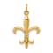 14k Yellow Gold Fleur De Lis Charm Pendant