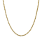 14K Yellow Gold 2.5 mm Diamond Cut Rope Chain 18 Inch Necklace