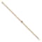 14K Yellow Gold Ruby Curb Link 7.25-inch Bracelet