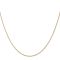 14k Yellow Gold 1mm Solid Polished Wheat Chain 18 inches