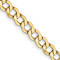 14k Yellow Gold 4.3mm Semi-Solid Curb Link Chain 28"