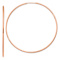 14k Rose Gold Polished 2 1/2" Endless Hoop Earrings