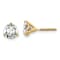 14K Yellow Gold Lab Grown Diamond 1 1/2ct. VS/SI GH+, 3 Prong Screwback Earrings