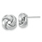 Rhodium Over 14k White Gold Polished 12mm Love Knot Stud Earrings