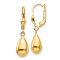14k Yellow Gold Polished Fancy Dangle Earrings
