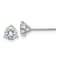 Rhodium Over 14K White Gold 1ct. 5.0mm Round J-K Color Moissanite Earrings