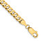 10k Yellow Gold 4.75mm Flat Beveled Curb Link Bracelet