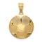 14k Yellow Gold Textured Soccer Ball Pendant