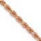 14k Rose Gold 2.25mm Solid Diamond-Cut Rope 20 Inch Chain