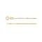 14K Yellow Gold 1.9mm Beaded Curb Chain, 18 Inches.