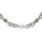 Sterling Silver Antiqued with 14K Accent Freshwater Cultured Pearl Necklace