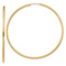 14k Yellow Gold 2 9/16" Polished Round Endless Hoop Earrings