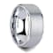 OPTIMUS Raised Center with Brush Finish Tungsten Ring 12mm