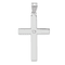 Rhodium Over 14k White Gold Diamond Cross Pendant