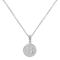 Initial B Charm Pendant Necklace In Silver-Tone