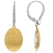 Two-Tone Dangle Earrings In 18K Gold Over Sterling Silver