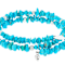 Turquoise Wrap Bracelet In Sterling Silver