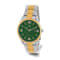 Charles Hubert Two-Tone Stainless Steel Green Dial Watch