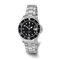 Ladies Charles Hubert Solid Stainless Steel Black Dial Watch