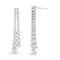 1.00 ctw diamond earrings in 14K White Gold