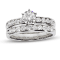 1.00ctw Diamond Channel Engagement Ring in 14k White Gold
