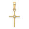 10k Yellow Gold Small Diamond Cross Pendant