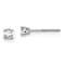 14K White Gold Lab Grown Diamond 1/4ctw Certified VS/SI GH Screw Back 4
Prong Earrings