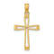 14k Yellow Gold Cut-out Cross Pendant
