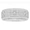 Robert Alton Men's White Diamond Step Edge 8mm Band Ring In Stainless
Steel 0.05ctw