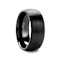 RAIDER Domed Brush Finished Black Tungsten Wedding Band 8mm