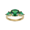 Green Cubic Zirconia 18k Yellow Gold Over Sterling Silver May Birthstone
Ring 5.08ctw