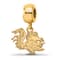14K Yellow Gold Over Sterling Silver LogoArt University of South
Carolina Small Dangle Bead